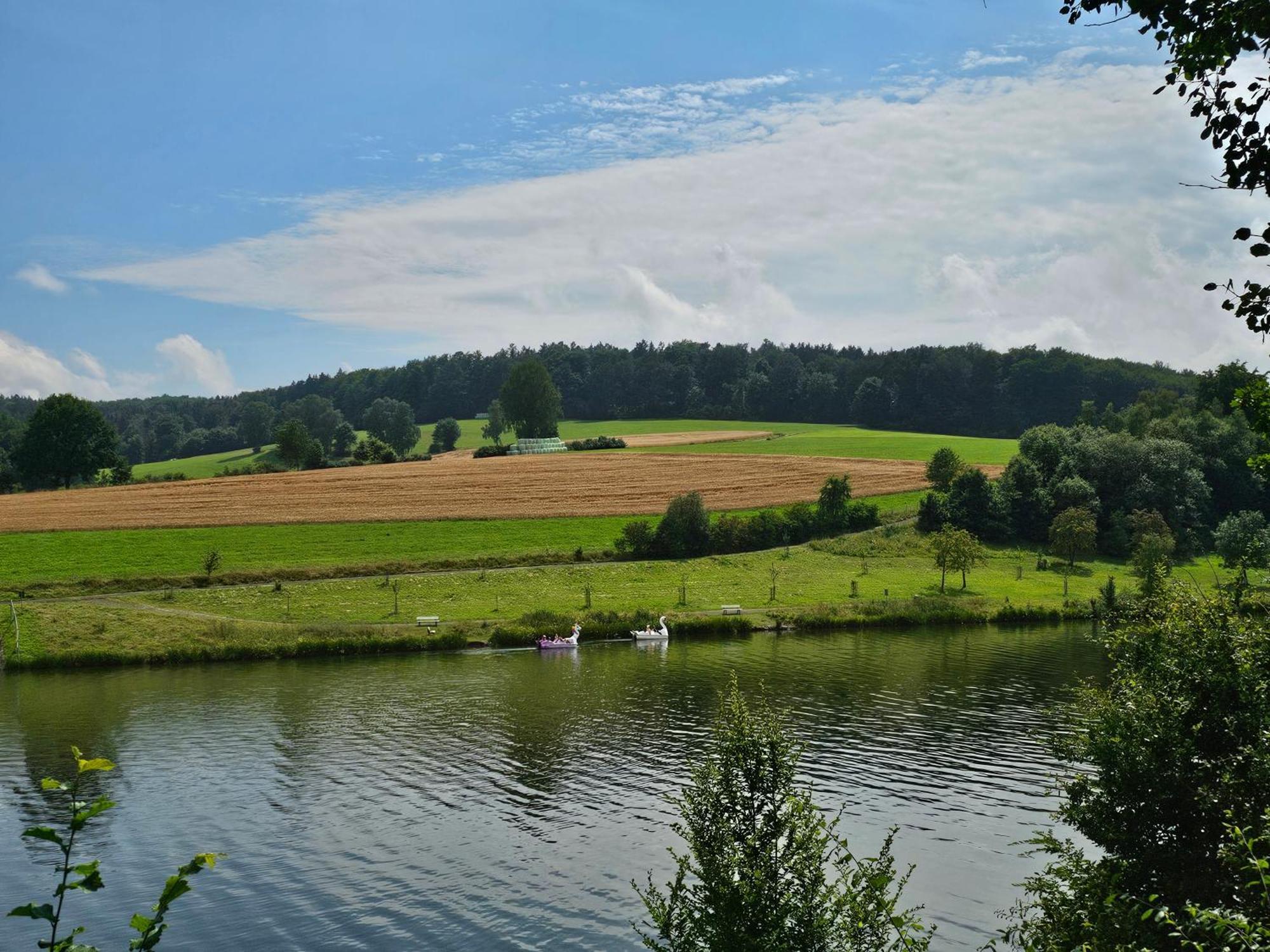 קירכהיים Ferienhaus "Schmetterling" Am See Im Bergland מראה חיצוני תמונה